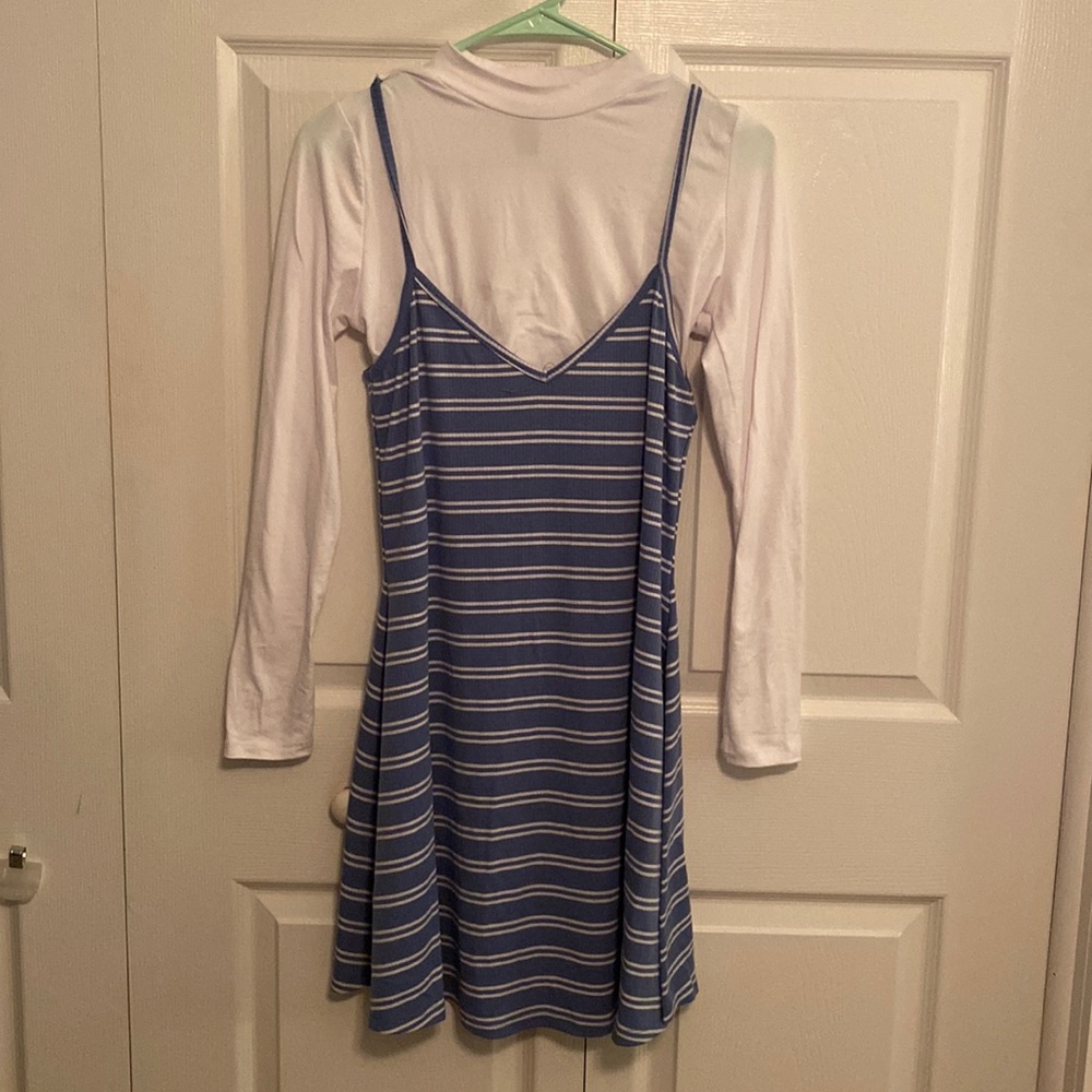 Spring dress with attached under shirt